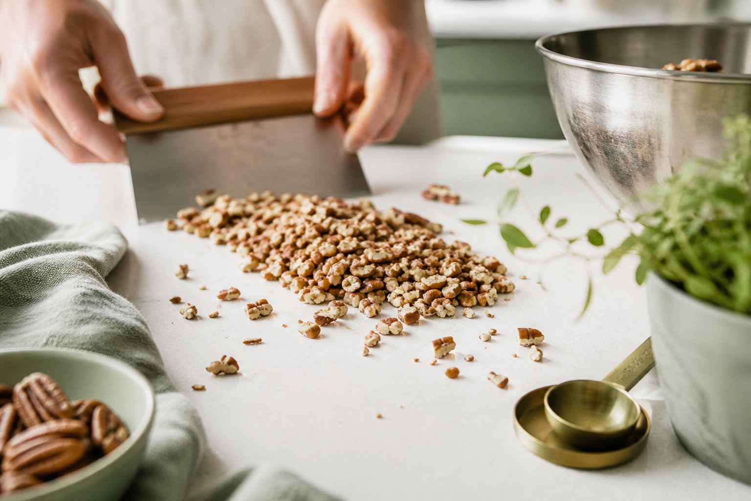 Process shot for Coconut Lime Tea Loaf